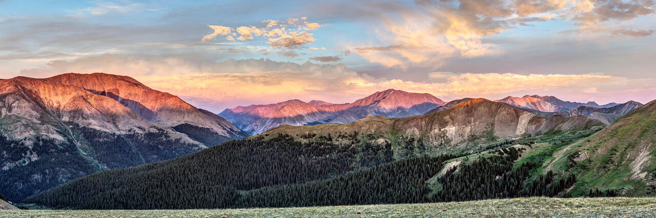 Sunset Panorama from Independence Pass