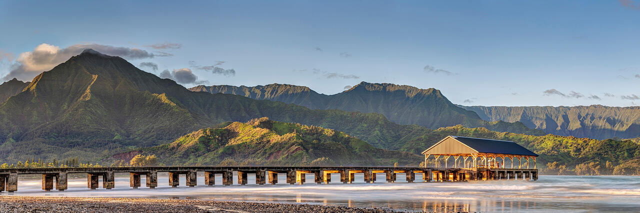 Hanalei Pier Panorama