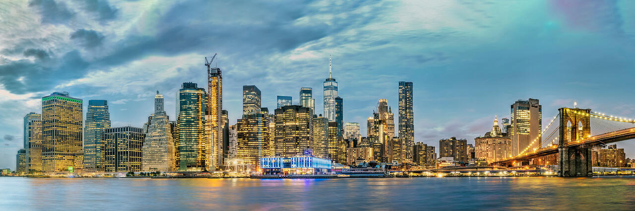 New York City Panorama at Dusk