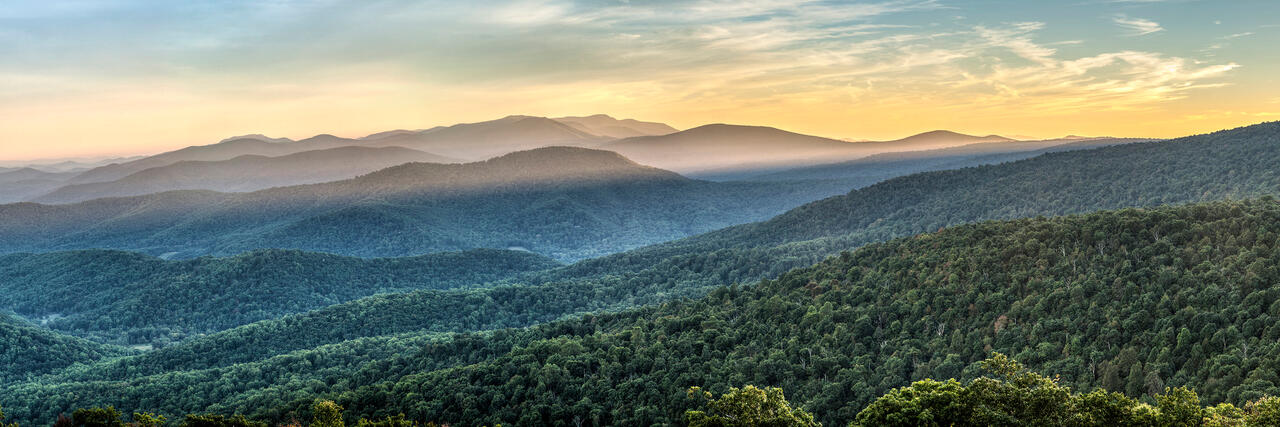 Shenandoah Sunset Panorama