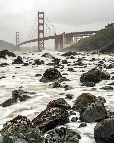 Golden Gate Bridge and Marshall's Beach