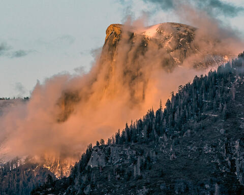 Half Dome Ablaze