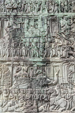 Intricate Carvings at Angkor Wat