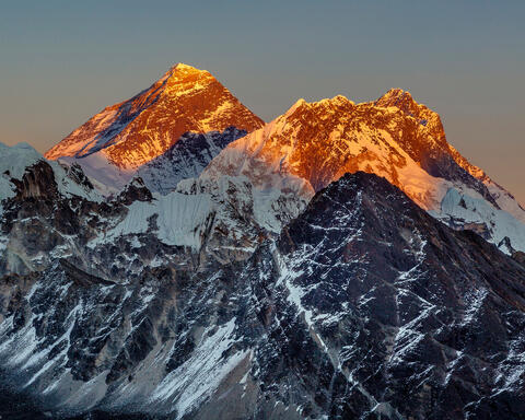 Mount Everest at Sunset 2