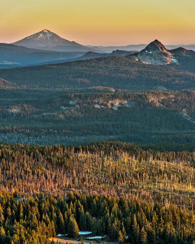 Mountains surrounding Crater Lake