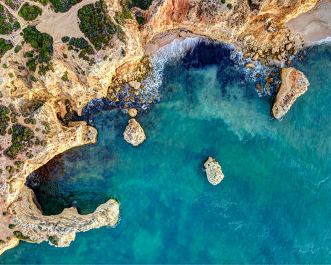 Praia Marinha from Above