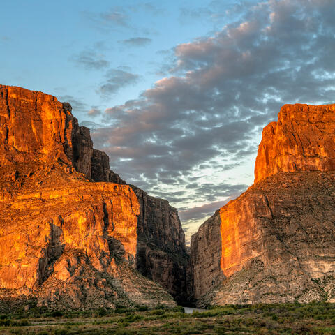 Sunrise at Santa Elena Canyon