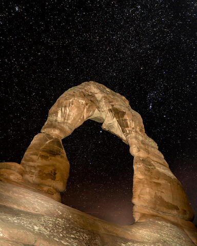 Delicate Arch at Night
