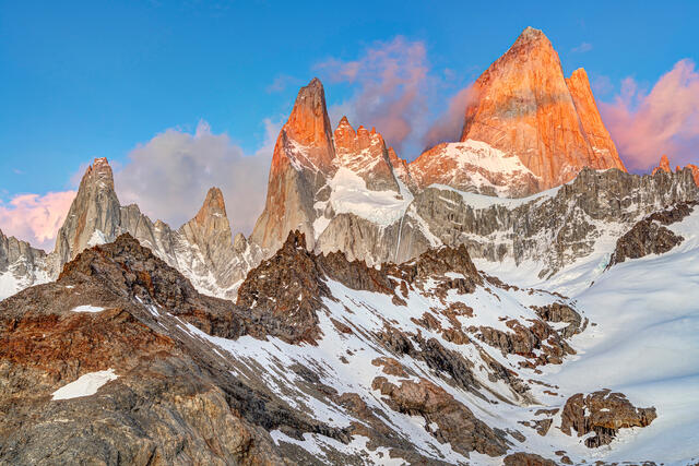 First Light at Fitz Roy