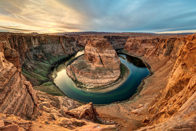 Horseshoe Bend at Sunset