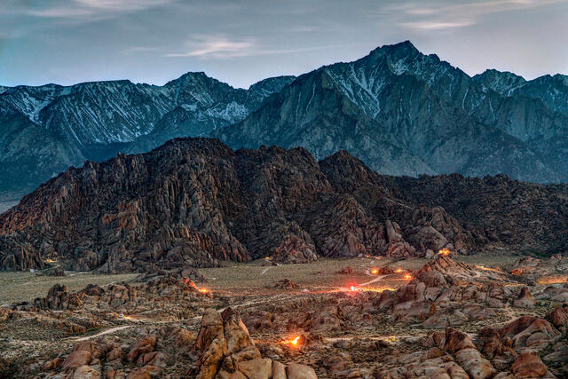Camping in the Alabama Hills
