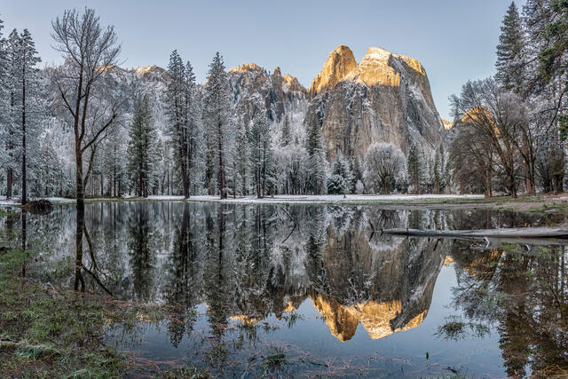 First Light in Yosemite
