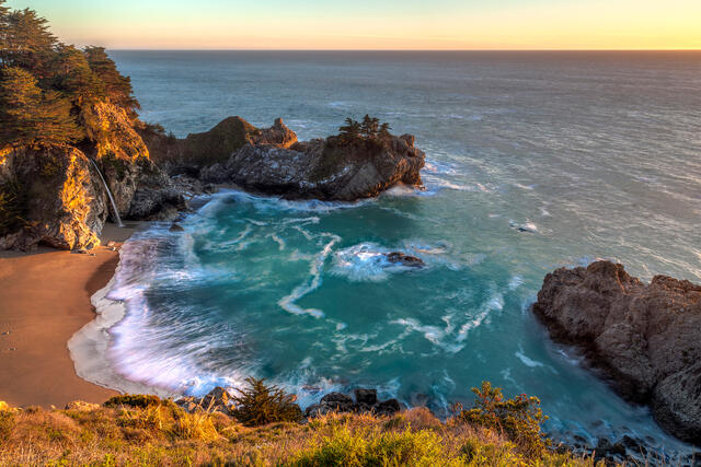 McWay Falls at Sunset
