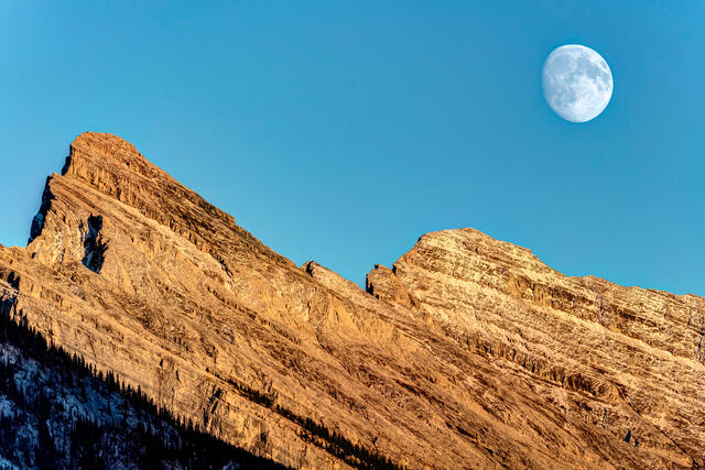 Rising Moon at Banff