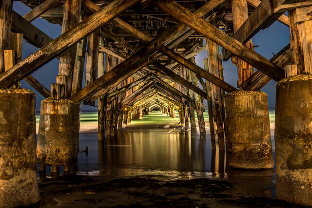 Redington Long Pier at Night