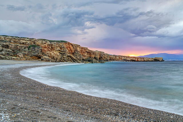 Geropotamos Beach Sunset