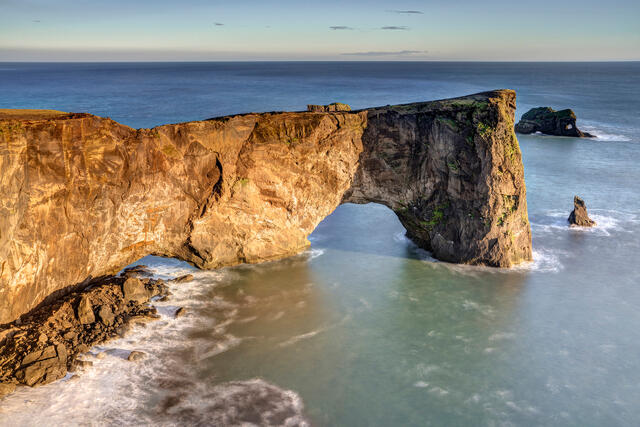 Dyrholaey Arch at Sunset