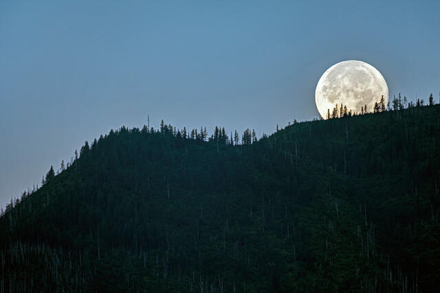 Moonrise in Glacier