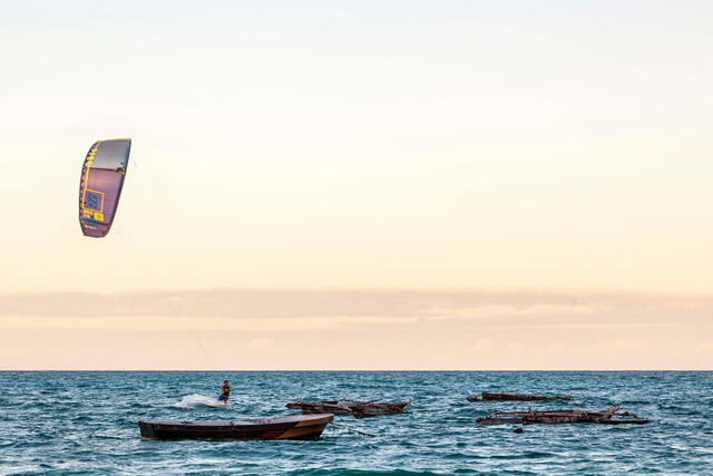 Kite Surfing in Zanzibar