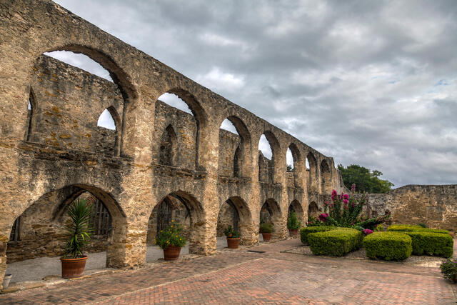 Arch Wall at Mission San Jose