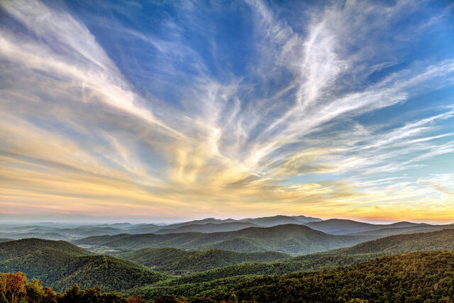 Skyline Drive before Sunset