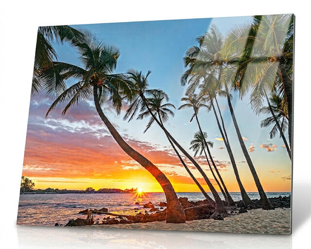 Aluminum print with floating frame
