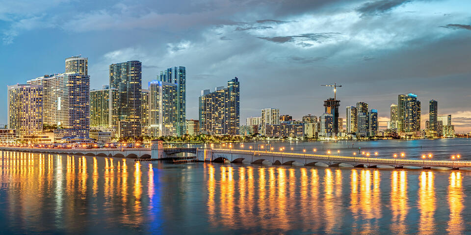 Dusk in Miami
