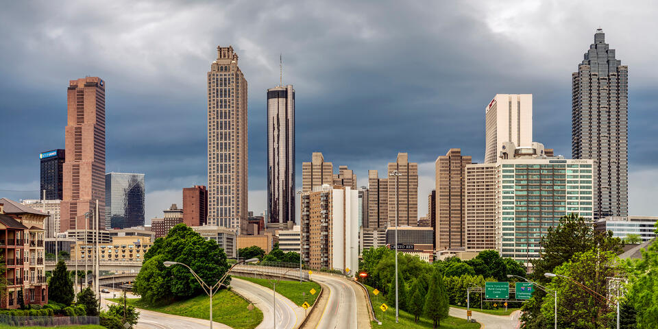 Atlanta from the Jackson Street Bridge