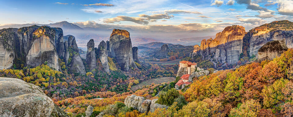 Sunrise at Meteora Wide