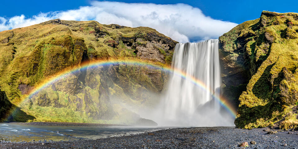 Rainbow at Skogafoss