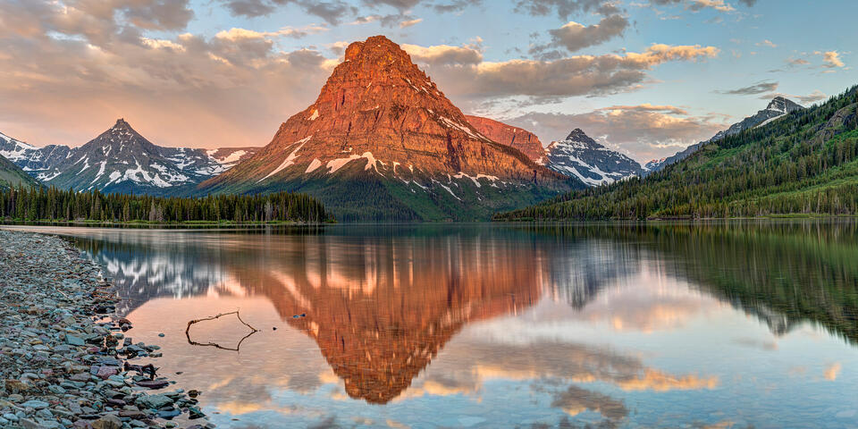 First Light at Two Medicine