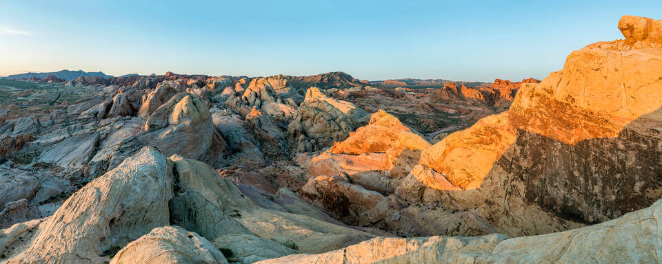 White Domes Sunrise Panorama 2
