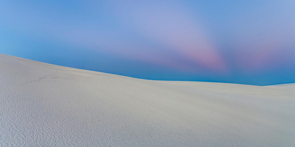 Dusk at White Sands Panorama