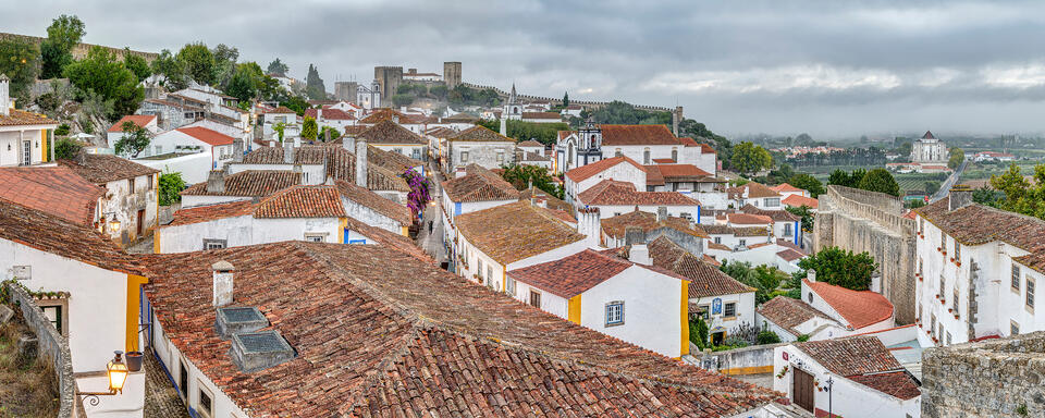 Foggy Morning at Óbidos Castle