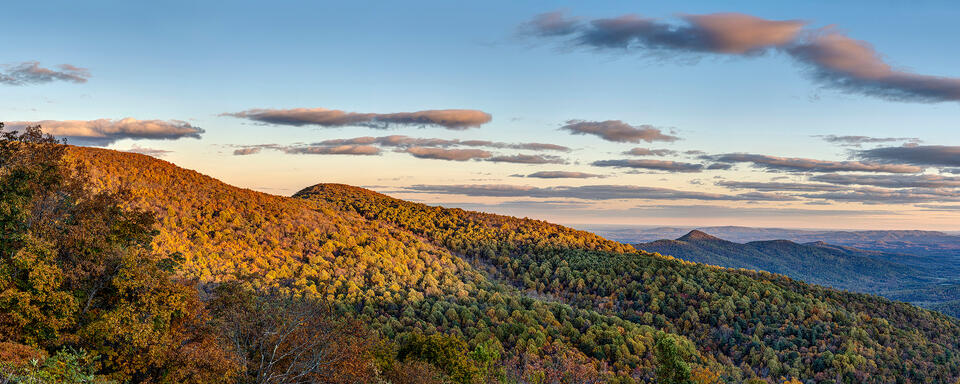 Doyle's River Overlook at Sunset