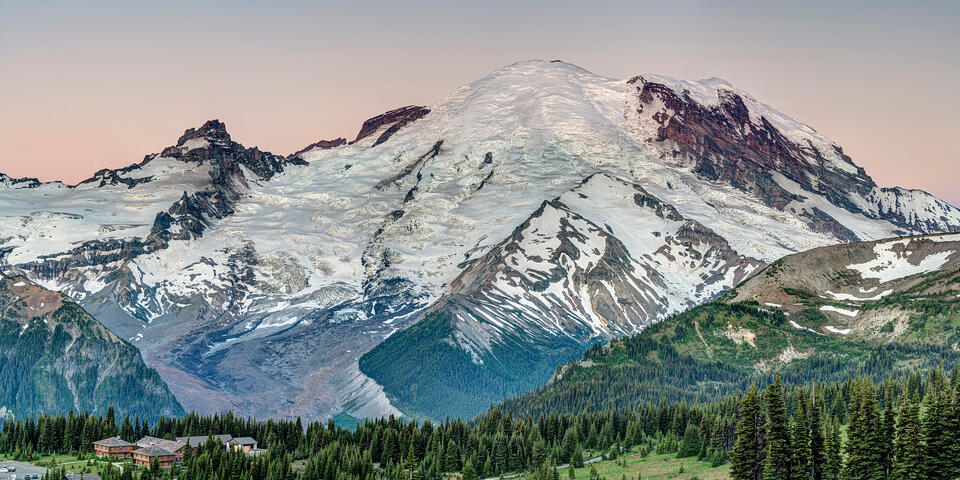 Dawn at Mount Rainier
