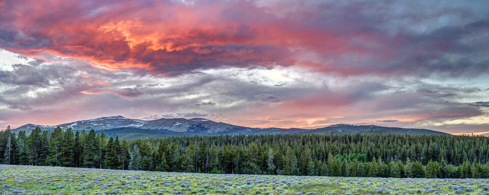 Sunset Panorama in the Bighorn