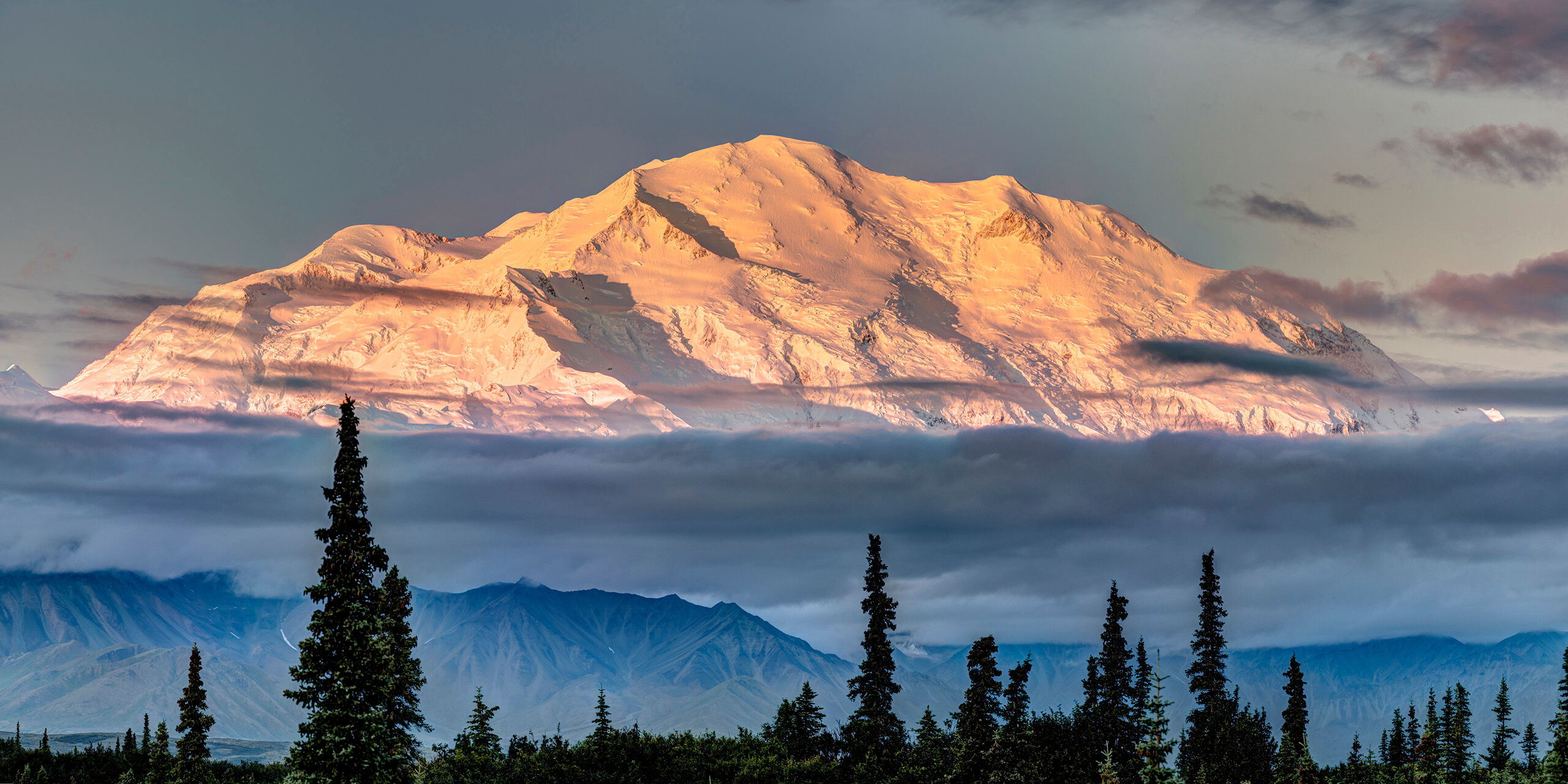 Denali Sunrise Only about 30% of visitors to Denali National Park are usually able to see its namesake – Denali, formerly known as Mt....
