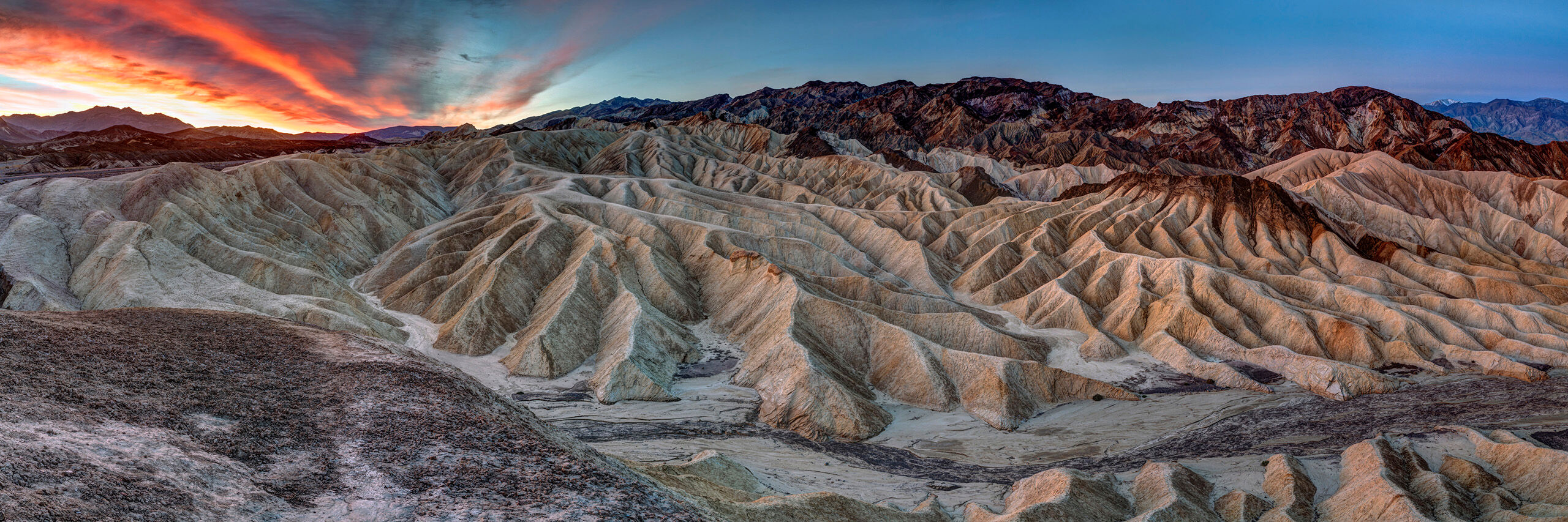 Sunrise Panorama at Zabrinskie Point Zabrinskie Point, in Death Valley National Park, is a tremendously popular location for landscape photographers. I took this...