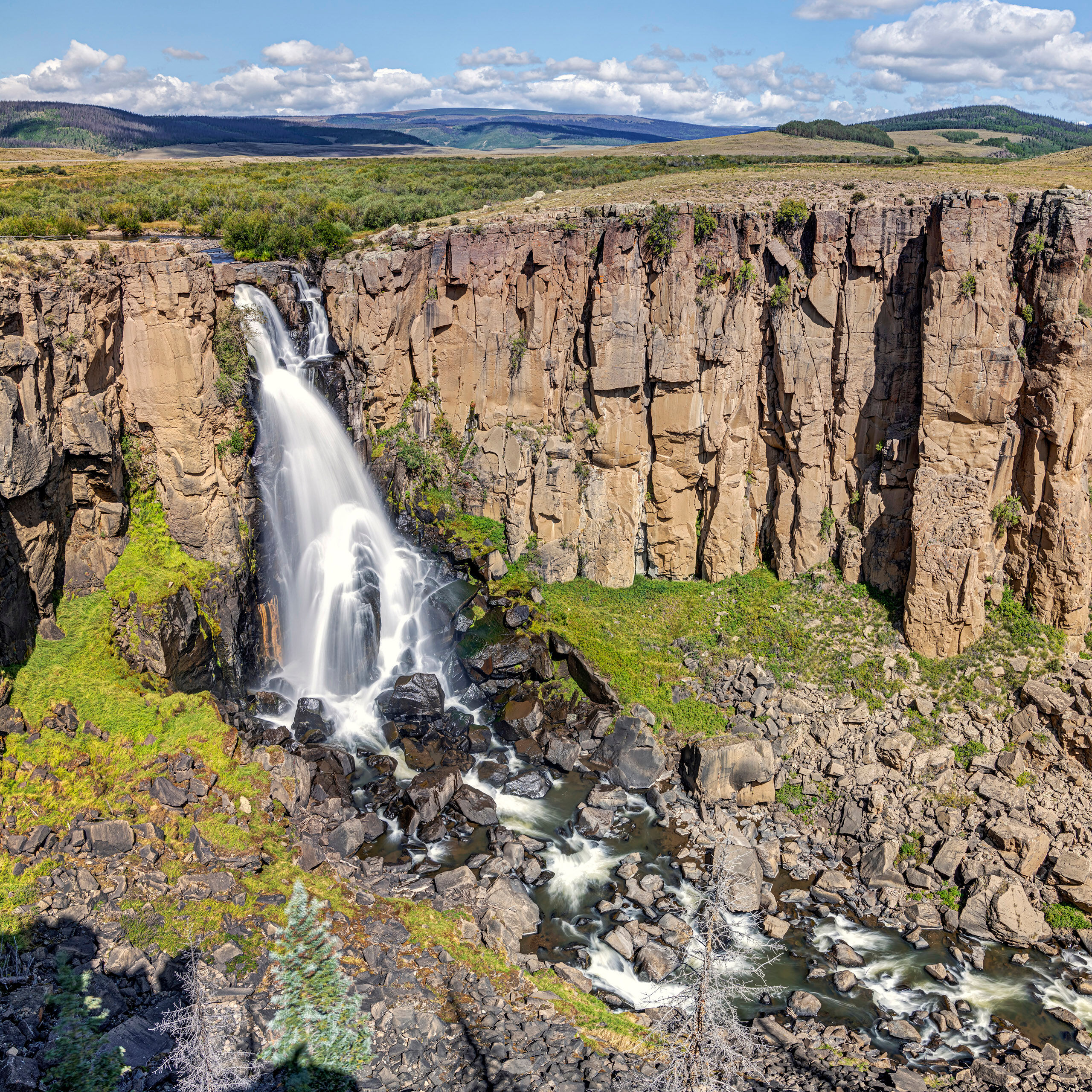 North Clear Creek Falls Square North Clear Creek Falls, near Lake City, Colorado, is kind of in the middle of nowhere, and doesn't get many visitors. But it...