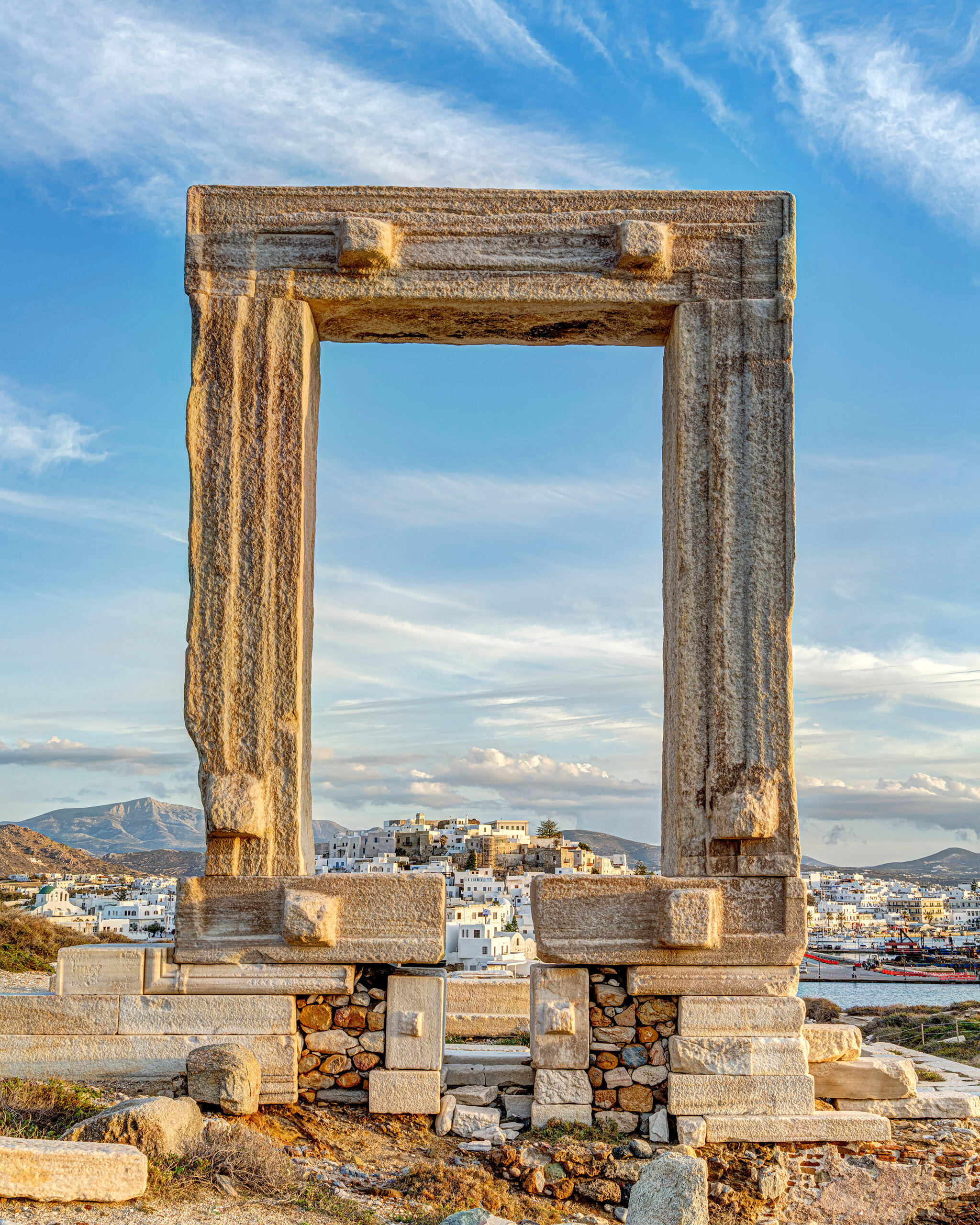 Temple of Apollo Gate Portrait Naxos is a small island in the Greek archipelago, and the main city on the island, conveniently also named Naxos (confusingly...