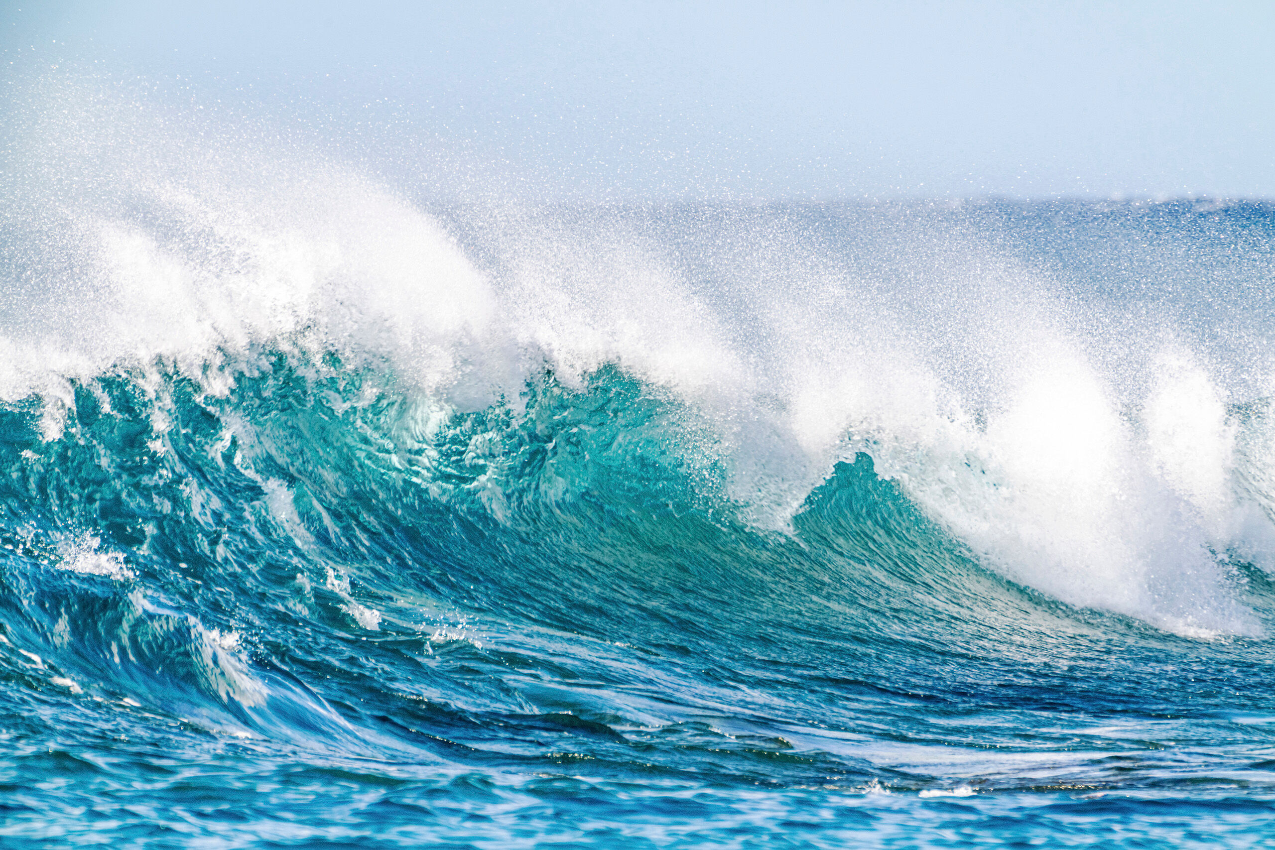 Crashing I'd hoped to get some wave photographs on Oahu's legendary North Shore, but when I visited there a week or so before I took this...