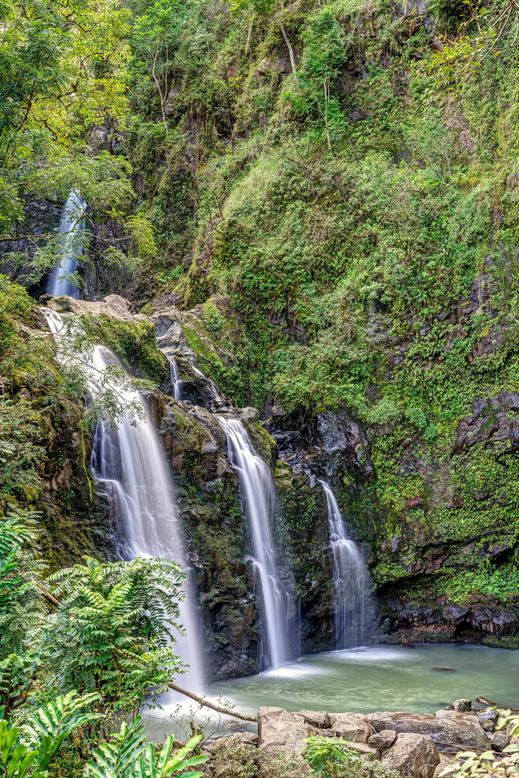 Waikani Falls Waikani (or Three Bears) Falls, along Maui's “Road to Hana,” looks much more accessible than it really is. Parking...