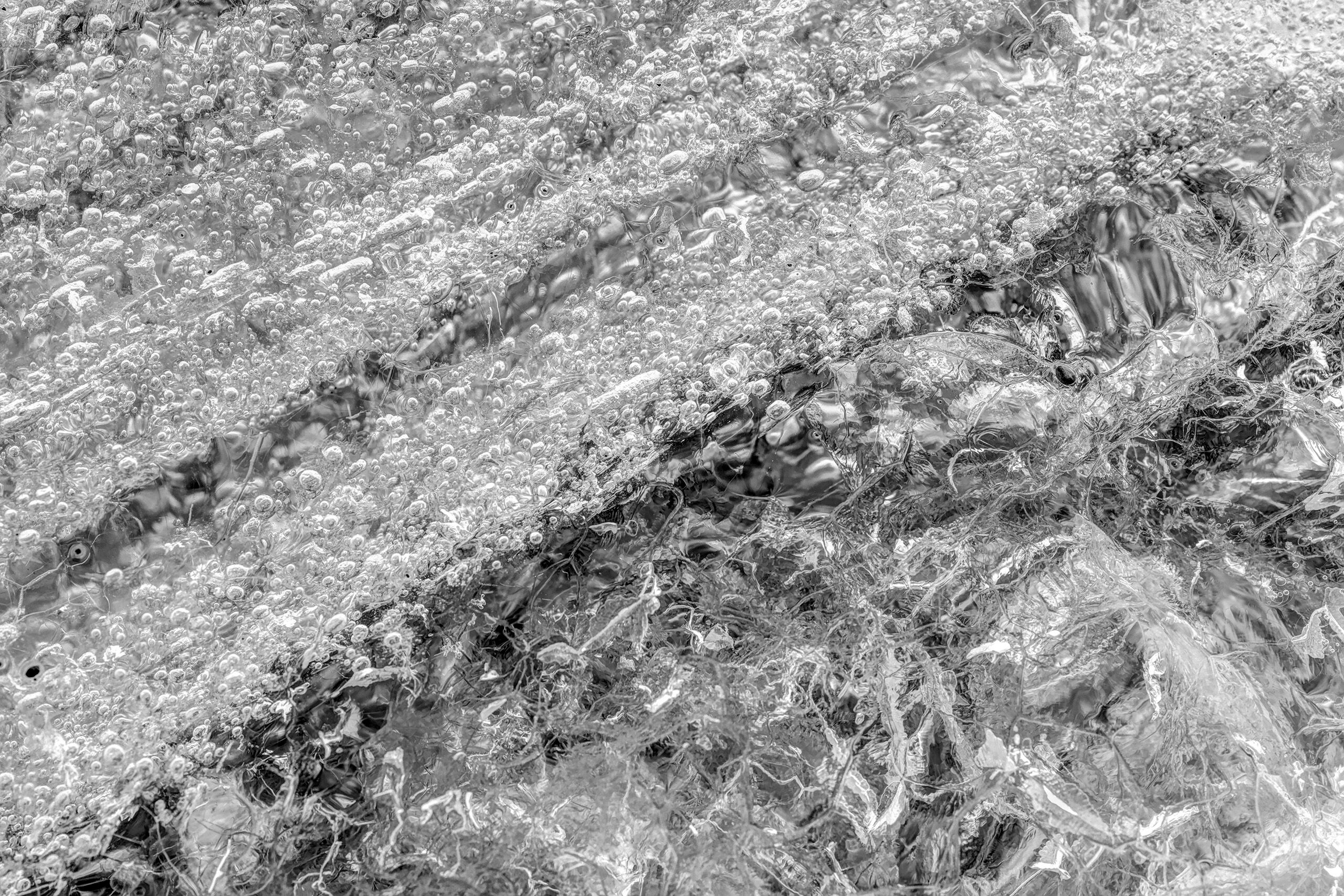 Ancient Ice A closeup of one of the icebergs that washed ashore from Jokulsarlon Iceberg Lagoon, in southern Iceland. Certainly more abstract...