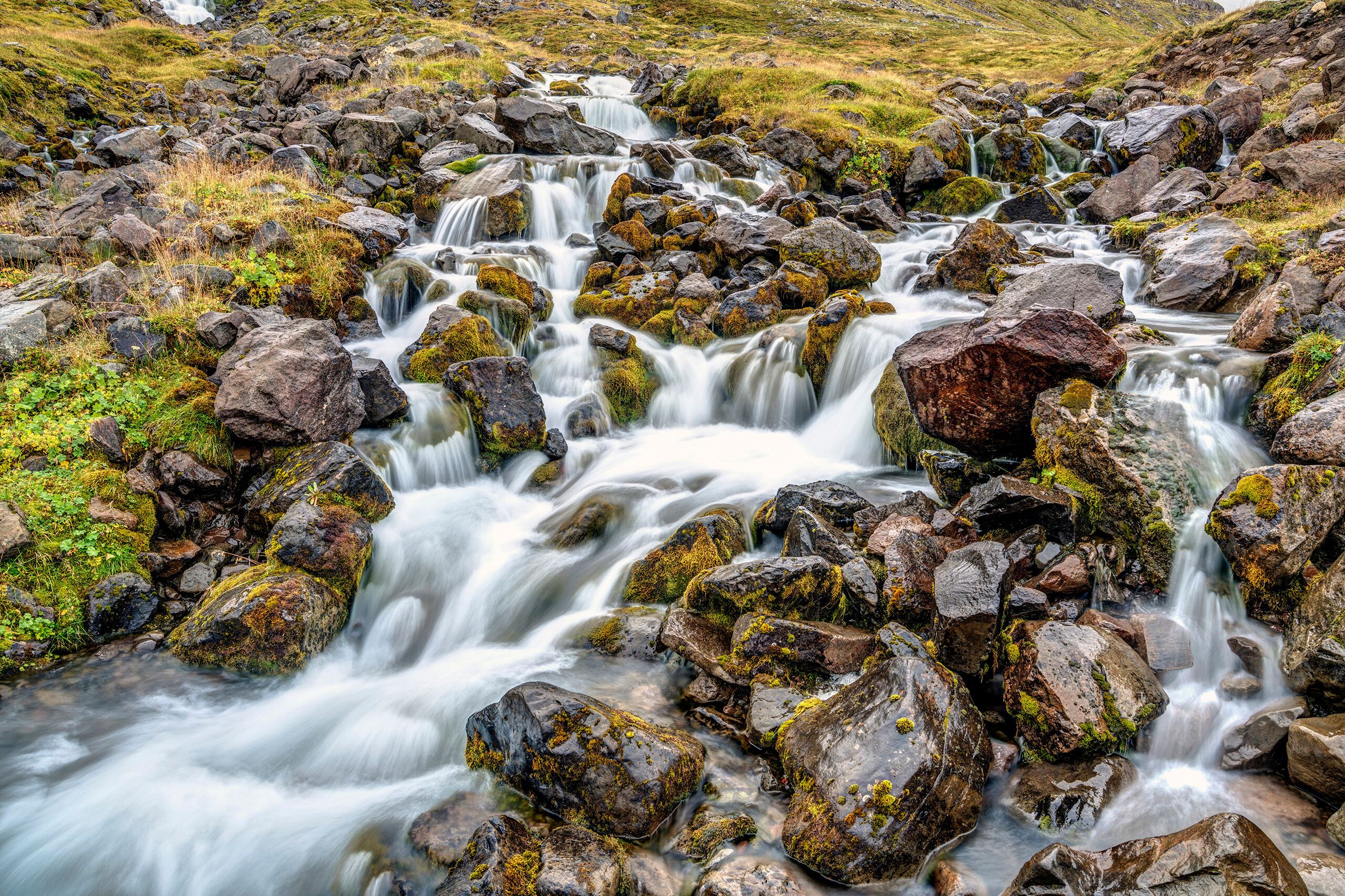 Glacially-fed Cascade Iceland is a small country with an even smaller population, so traveling through much of it provides a peaceful feeling of emptiness...