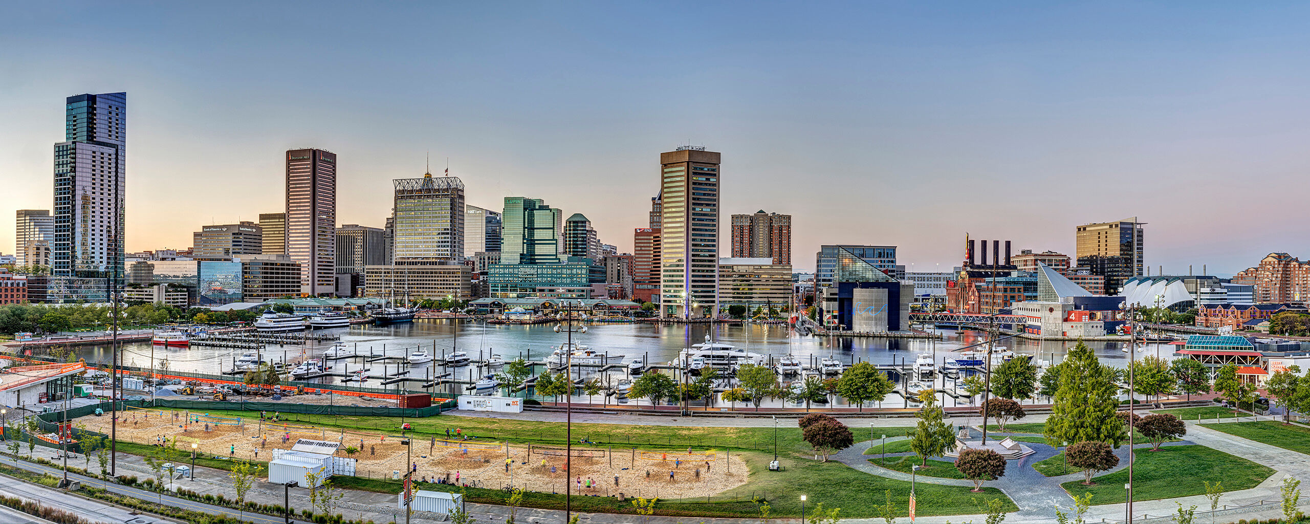 Baltimore Sunset Being from Colorado, I'm always surprised when I get to the East Coast, and find so many major cities in such close proximity...