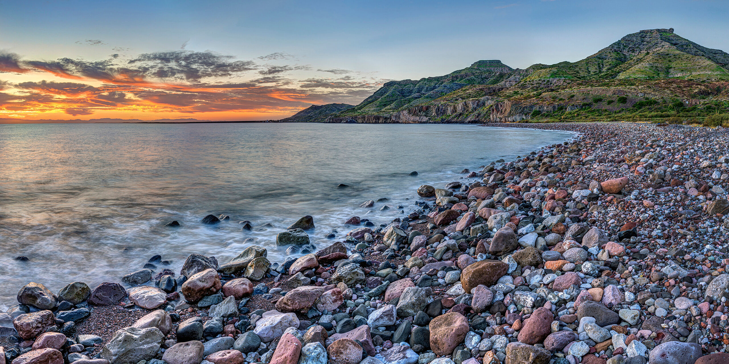 Playa Calfine Panorama A few days into my December, 2023 road trip down to Baja California, Mexico, I'd made it to La Paz. I'd read about a camp spot...