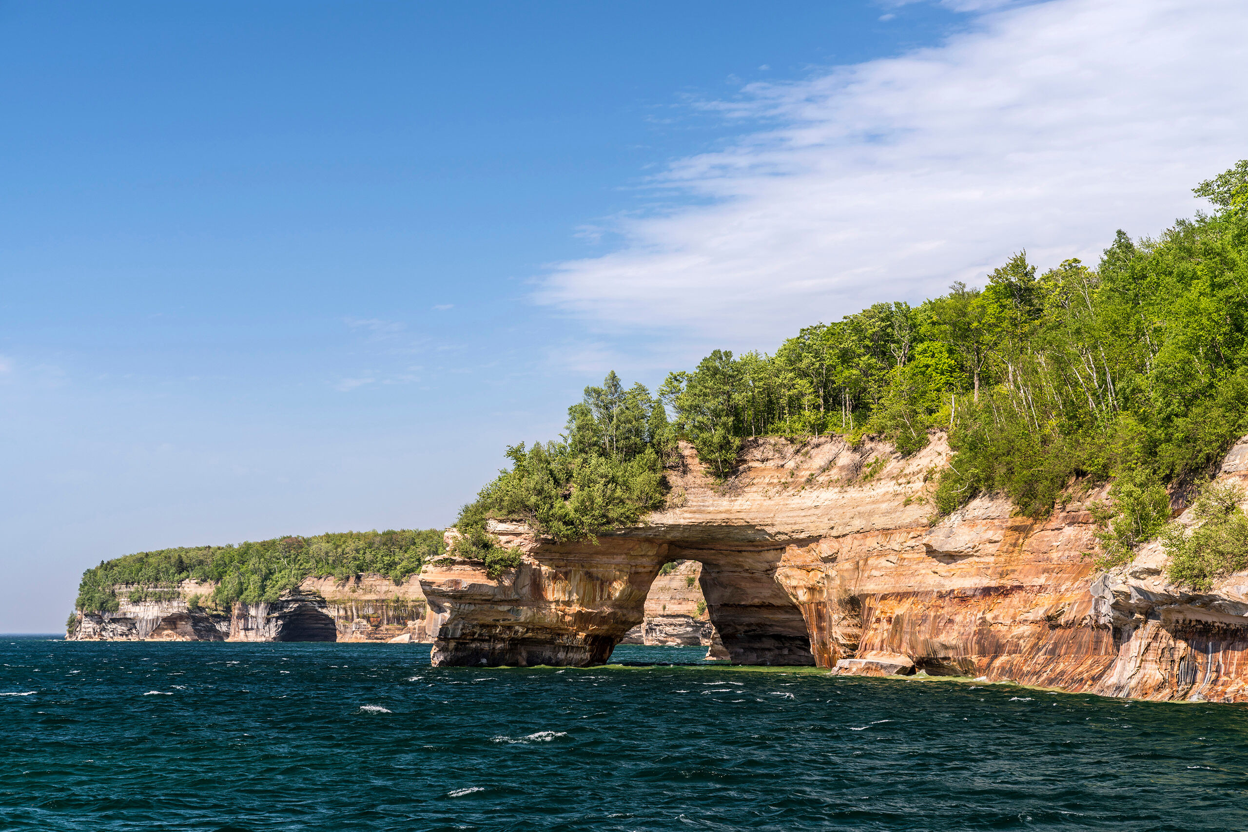 Pictured Rocks Arch I think this photo, more than any other in my album, epitomizes what people envision when they think of visits to Pictured Rocks...