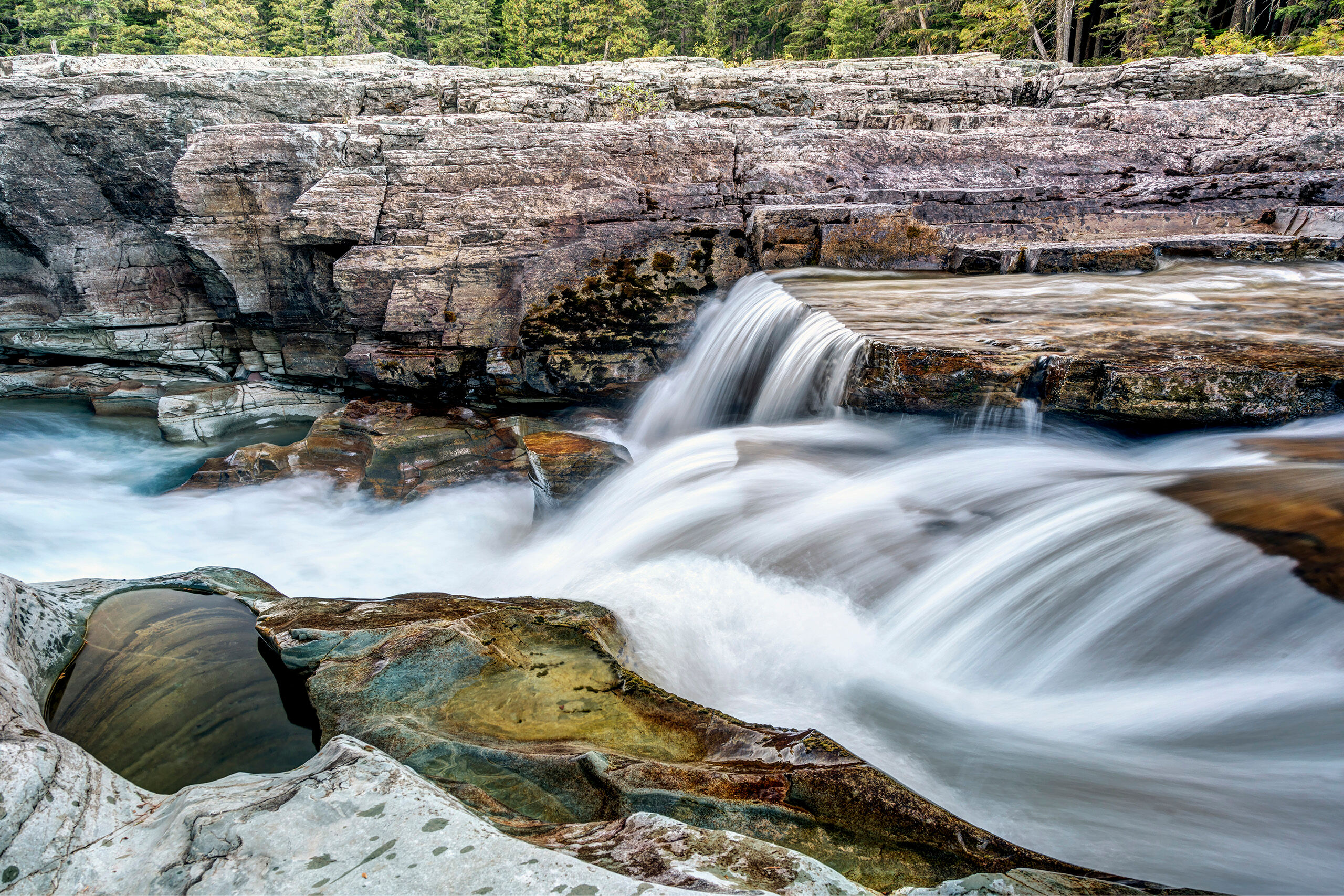 McDonald Creek 2 McDonald Creek, in Glacier National Park, ultimately feeds into Lake McDonald, on the western side of this beautiful National...