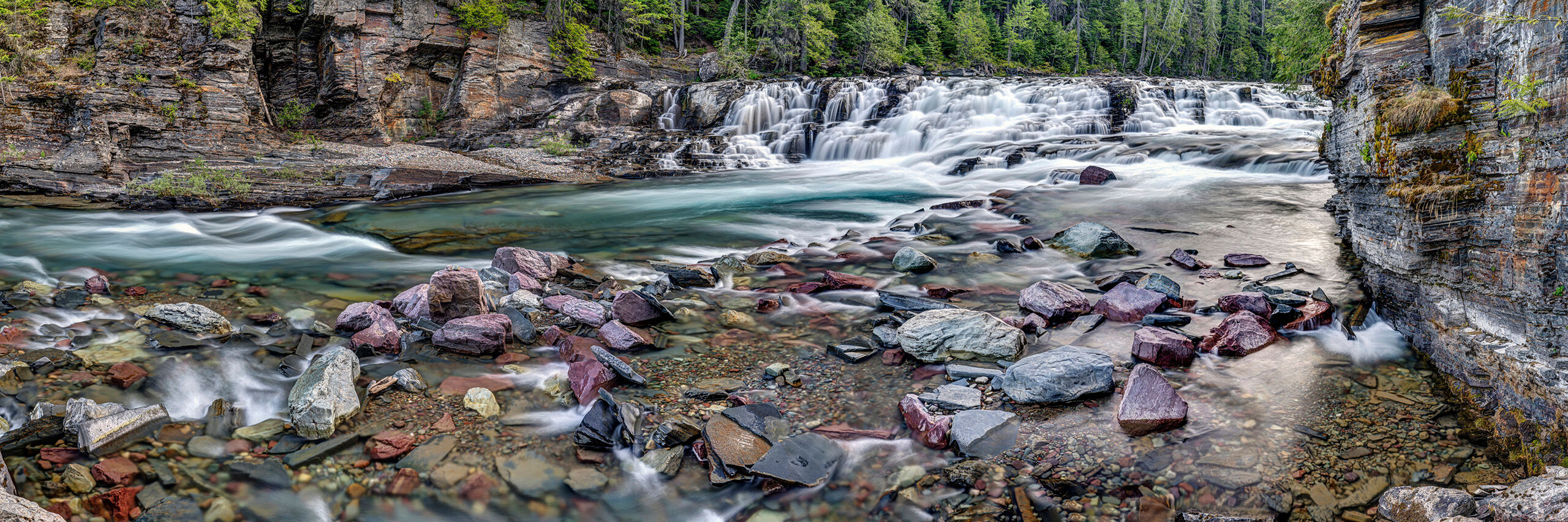 Sacred Dancing Cascade McDonald Creek, in Glacier National Park, ultimately feeds into Lake McDonald, on the western side of Glacier. Along its route...